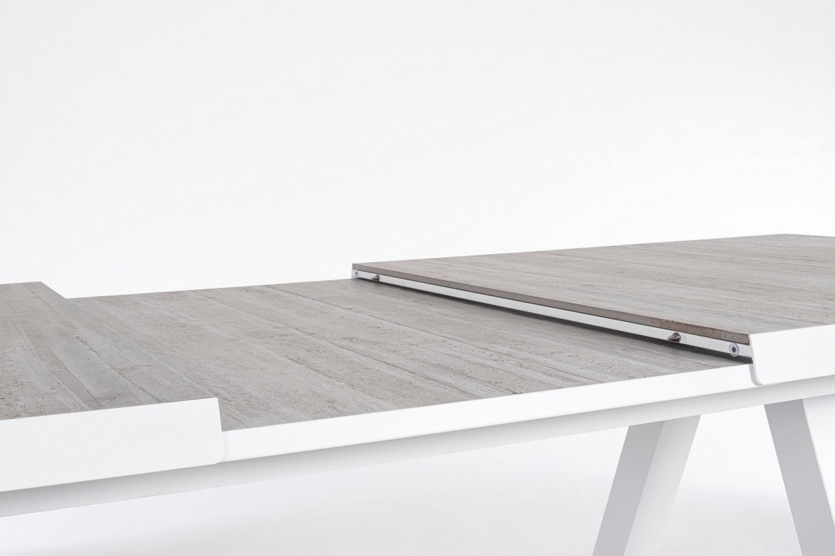Tavolo Bizzotto Collection Krion 205/265x103 - Bianco