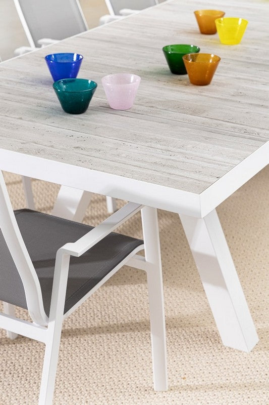 Tavolo Bizzotto Collection Krion 205/265x103 - Bianco