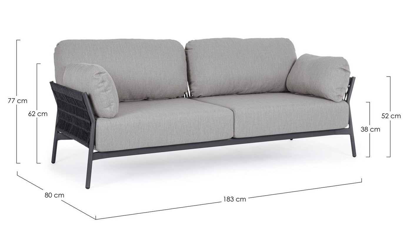 Divano Bizzotto Collection Pardis - Antracite