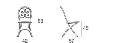 Emu Sedia pieghevole Pigalle