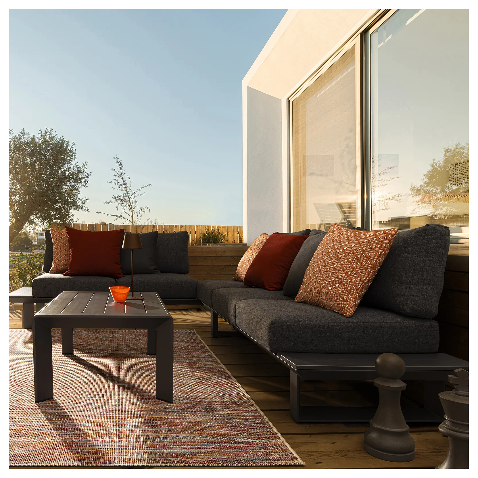 Bizzotto Salotto Angolare Konnor - Antracite