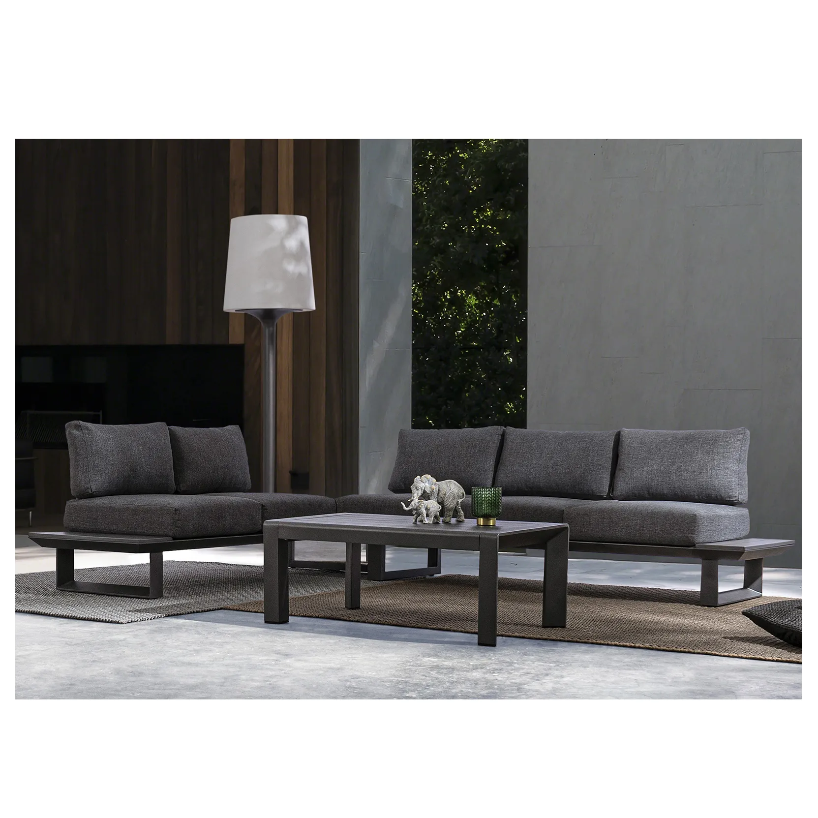 Bizzotto Salotto Angolare Konnor - Antracite