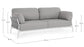 Divano Bizzotto Collection Pardis - Bianco