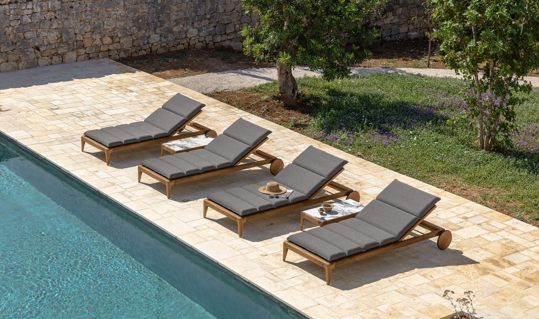 Talenti Lettino Cruise Teak