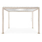 Pergola Bizzotto Collection Ocean 3.6x3.6 - Alluminio Effetto Legno/Bianco