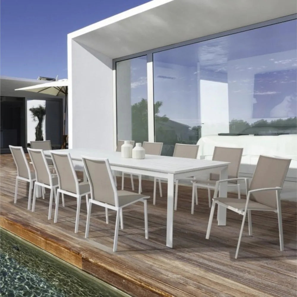 Tavolo Bizzotto Collection Konnor 200/300 x 110 - Bianco